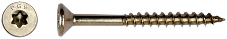 Pgb-europe pgb-fasteners universele spaanplaatschroef rvs a4 vk-t deeldraad verzonken kop ø 6,00x140 tx30 | 200 st | pgwvtgb00006001403
