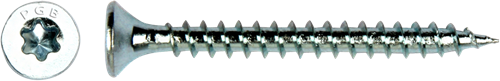 Pgb-europe pgb-fasteners universele spaanplaatschroef vk-t voldraad verzonken kop ø4,0x16 zn tx20 | 200 st | pgwvtv001004000163