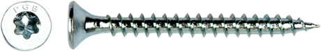 Pgb-europe pgb-fasteners universele spaanplaatschroef vk-t voldraad verzonken kop ø4,0x60 zn tx20 | 200 st | pgwvtv001004000603