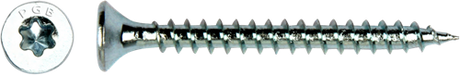 Pgb-europe pgb-fasteners universele spaanplaatschroef vk-t voldraad verzonken kop ø5,0x60 zn tx20 | 200 st | pgwvtv001005000602