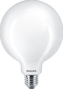 Philips led lamp - globelamp met e27 fitting - warmwit licht: 2700k - 60w - mat glas