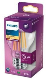 Philips led lamp transparant - 100 w - e27 - warmwit licht