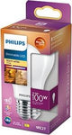 Philips led lamp mat - 100 w - e27 - dimbaar warmwit licht