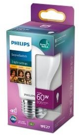 Philips led gls e27 7,5-60w filament mat sceneswitch blister - 5102526