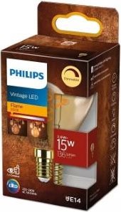 Philips led kogel e14 2,6w-20w 2000k filament gold dimbaar blister - 5101507