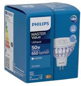 Philips led spot gu5.3 12v 7,5-50w 4000k dimbaar - led3556