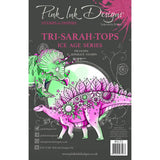 Pink ink designs • clear stamp set tri-sarah tops 20,32x15,24cm