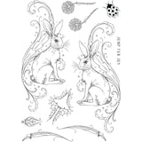 Pink ink designs • fauna series clear stamp set heavenly hare