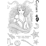Pink ink designs • astrology series clear stamp set capricorn the perfectionist