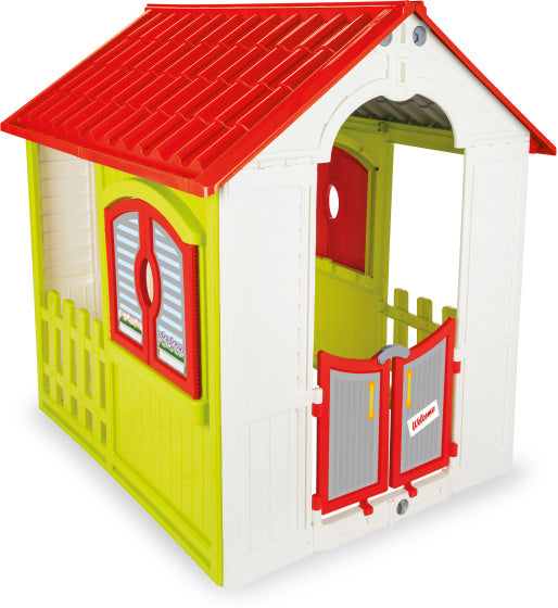 Pilsan faltbares Playhouse 110 x 92 x 109 cm grün weiß rot