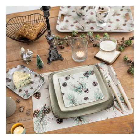 Ambiente kussenhoes pine cone all over 40x40cm-100% katoen