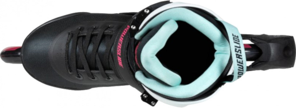 Powerslide Inline skates Radon Teal 90 softboot 83A zwart mt 38