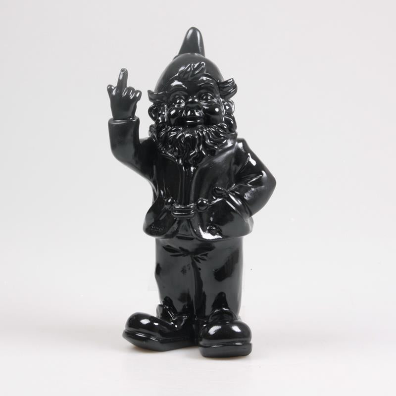 Stoobz design stoobz kabouter f*ck you zwart 16x32cm