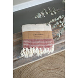 Take a plaid 12 gerecycled katoen rood 130 x 180 cm | 12 stuks
