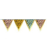 Vlaggenlijn funky leopard 350 cm | 48 stuks