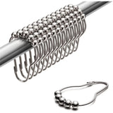 Migros douchegordijn ringen metaal 7,2 cm 12 stuks | 24 stuks