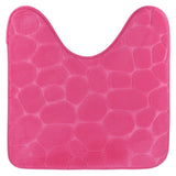 Wc mat fuchsia microfiber 50 x 50 cm | 16 stuks