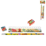 Schrijfset dinosaurus 19 cm set van 4 | 24 stuks