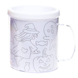 Kleur je eigen beker halloween 250 ml | 36 stuks