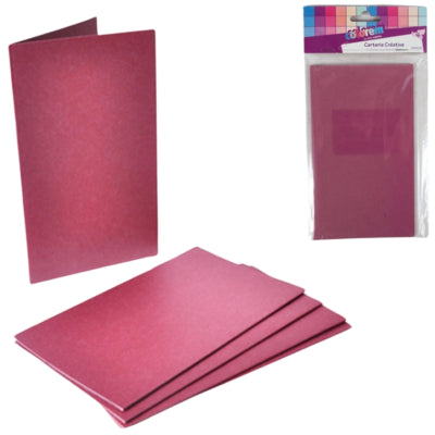 Menukaarten paars 17 cm 5 stuks | 24 stuks