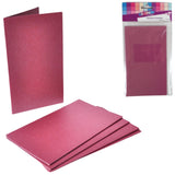 Menukaarten paars 17 cm 5 stuks | 24 stuks