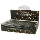 Stern fabrik dinerkaars twist zwart 2,2 x 25 cm | 36 stuks