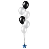 Amscan ballongewicht ster blauw 10 cm | 24 stuks