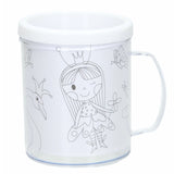 Kleur je eigen beker prinses 250 ml | 36 stuks