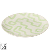 J-line bord pattern groen 22 cm | 12 stuks