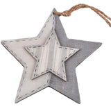 Ngk hanger star grijs 19 cm | 24 stuks