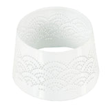 Spaas (r) kapje voor kaarsen lace wit 8,5 cm | 36 stuks