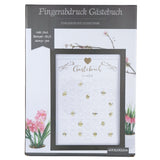 Gastenboek vingerafdruk met glitters en stift 45 cm | 6 stuks