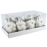 J-line kersthanger kerstman led op batterij 17 cm | 16 stuks