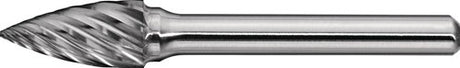 Promat tecwerk stiftfrees | spg rvs | d. 10 mm koplengte 20 mm schacht-d. 6 mm | hardmetaal | vertanding normaal, fijn - 4000868070