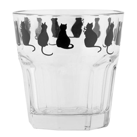 Clayre eef drinkglas katten 200ml ã˜8x8cm