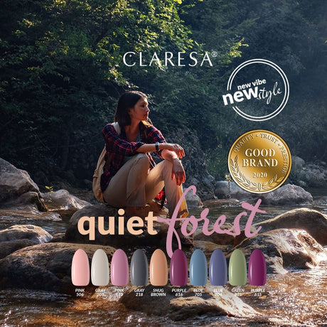 Claresa uv led gellak 5ml gray 218 quiet forest