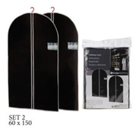 Excellent houseware kledinghoes met rits set van 2