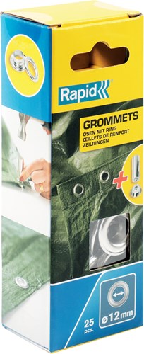 Rapid zeilringen ø23 x 12 mm, 25 stuks + aambeeld - 5000413