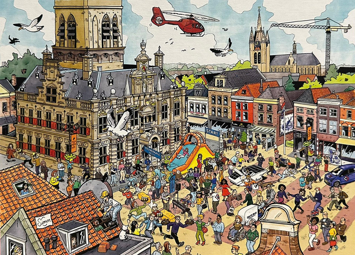 Ravensburger puzzel cities of the world delft - 1000 stukjes