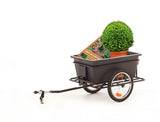 Roland Big Boy Bicycle Trailer - Acciaio in plastica - 90L - Nero