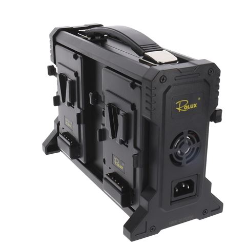 Chargeur de batterie ROLUX RL-4KS pour 4 x V-Mount Battery