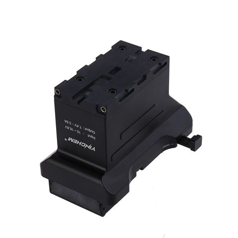 Rolux-Batterieadapter RL-AC40F V-Mount an NPF