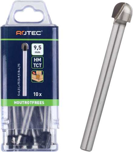 Rotec hm houtrotfrees | silver-line | d2=6 ø9,5 - 270.0112