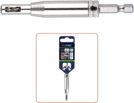 Rotec hss scharnierboor | 1 4 -bitopn. e6.3 | ø2,75 (schroef ø4-4,5) - 268.0003