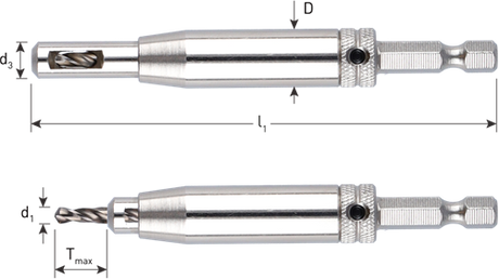 Rotec hss scharnierboor | 1 4 -bitopn. e6.3 | ø2,75 (schroef ø4-4,5) - 268.0003