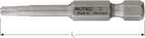 Rotec krachtbit t 15 | l=152 | e6.3 | basic | 10 stuks - 808.5015