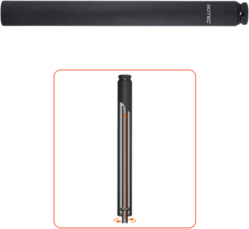 Rotec krachtdop | binnenvierkant 1 2 | extra diep | l=310 | sw 19 - 842.3019