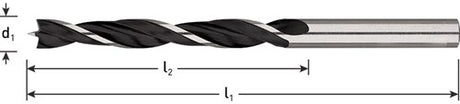 Rotec machinale houtboor 3,0x33 61 mm - 10 stuk(s) - 2350301