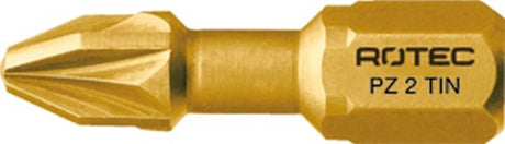 Rotec pro insertbit pz 3 l=25mm c 6,3 torsion tin - 10 stuks - 8042003 - 804.2003