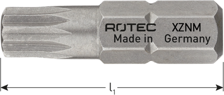 Rotec schroefbit xzn m6 | l=25 | c6.3 | basic | 2 stuks - 813.00062